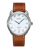 Arceau automatic watch on a Barenia strap