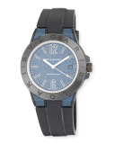 41mm Ceramic Diagono Magnesium Watch, Blue/Black
