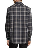 Plaid Long-Sleeve Oxford Shirt
