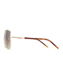 Metal Aviator Sunglasses