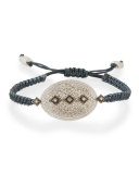New World Midnight Pavé Diamond Pull-Cord Bracelet