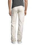 Slimmy Ripped-Repair Slim-Straight Jeans