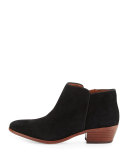 Petty Suede Ankle Boot, Black