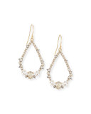 Crystal-Encrusted Spiked Earrings