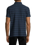 Pensacola Striped Jersey Polo Shirt, Blue