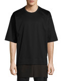 Faux-Layered Tee, Black