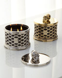 Skull Lattice with Crystals Scented Candle