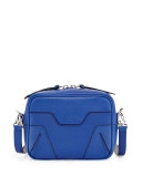 Flight Mini Leather Camera Bag, Cobalt