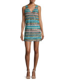 Venetia Sequin Mini Dress, Multicolor