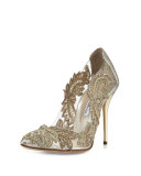 Aylissa Crystal-Embellished Pump, Smoke