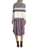 The Tea Time Sleeveless Dress, Washed Cherry Plaid
