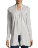 Long Chain-Trimmed Open-Front Cashmere Cardigan