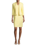 Jacquard Jacket & Matching Sheath Dress Set