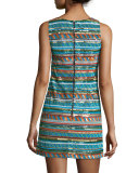 Venetia Sequin Mini Dress, Multicolor