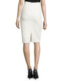 Beatrice Pencil Skirt, White
