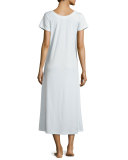 Butterknit Short-Sleeve Long Gown