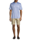 Jordan Striped Cotton Lisle Polo Shirt