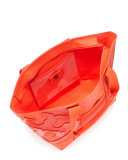 Beach Small Zip Tote Bag, Red