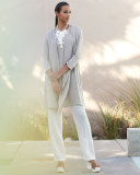 Crinkled Straight-Leg Pants