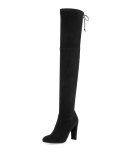 Highland Suede Over-The-Knee Boot, Black