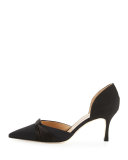 Lisy Crepe d'Orsay 70mm Pump, Black
