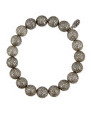 Pave Diamond Beaded Bracelet