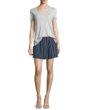 Wendolyn Striped Button-Front Skirt