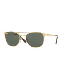 Men's Icon Signet Solid Sunglasses