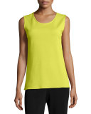 Sleeveless Wool Long Tank