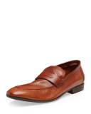 Lorenzo Unlined Leather Loafer, Brown 