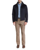 Westport Wool-Cashmere Jacket, Navy