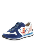 Brielle Suede & Leather Sneaker, Multi