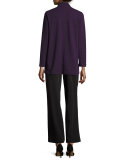 Textured Knit Tank Top, Plum, Petite