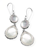 Mother-of-Pearl Wonderland Teardrop Earrings, White