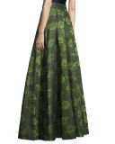 Floral Jacquard Skirt 