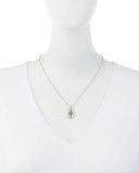 New World Crivelli Shield Pendant Necklace with Diamonds