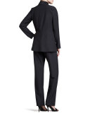 Cap-Sleeve Stretch Crepe Tunic, Petite
