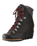 Conquest Wedge Hiker Boot, Black