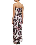 Printed Sleeveless Maxi Dress Coverup