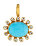 Turquoise Cabochon & Topaz Bezel Enhancer