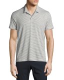 Willem Anemone Soft Stripe Polo Shirt, White Multi