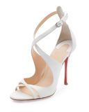 Malefissima Crisscross 100mm Red Sole Sandal