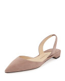 Rhea Suede Slingback Flat