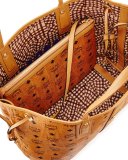 Liz Reversible Medium Visetos Tote Bag, Beige