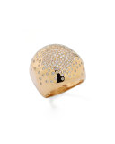 Stardust Gold Radiating-Diamond Dome Ring