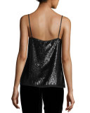 Gowa Sequined Cami Top, Caviar
