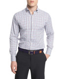 Rizzo Multicolored Tattersall Sport Shirt, White