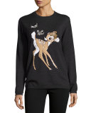 x Disney® Bambi Sequined Natalie Jumper, Charcoal