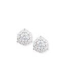 Bouquet 18k White Gold Diamond Stud Earrings