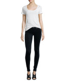 The Legging Velvet Skinny Jeans, Blue Night